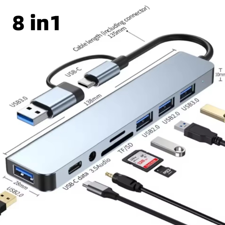 5/7/8 in 2 USB-C Hub with 3.0  - Office Xp 评论和价格