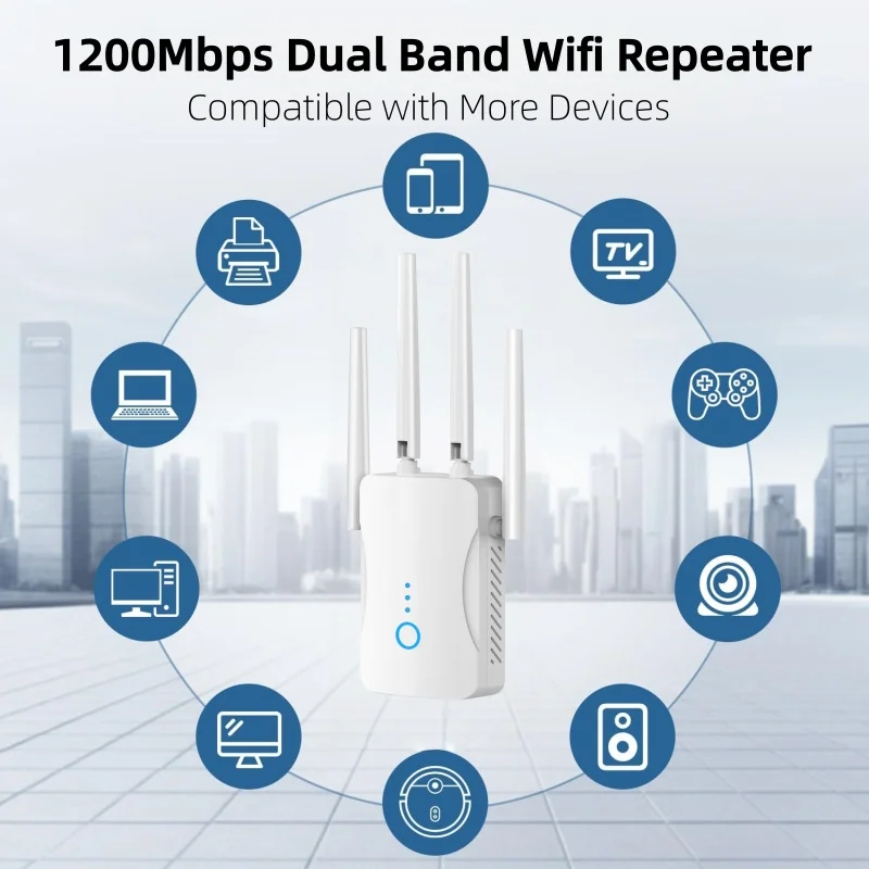 1200Mbps Dual Band WiFi Repeat - Wifi Range Extender 评论和价格