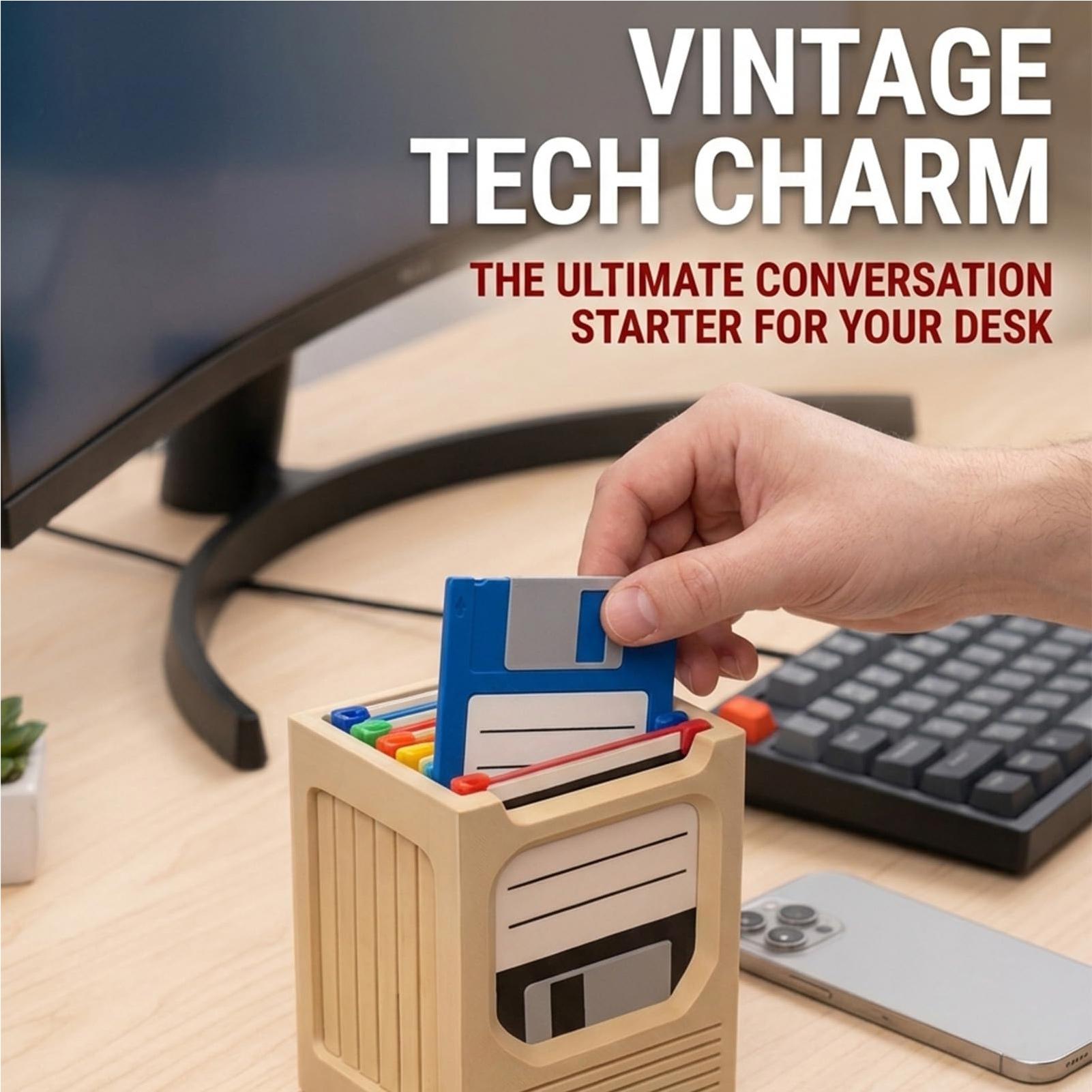 Retro Tech Coaster Holder Set  - Office And Tech 评论和价格