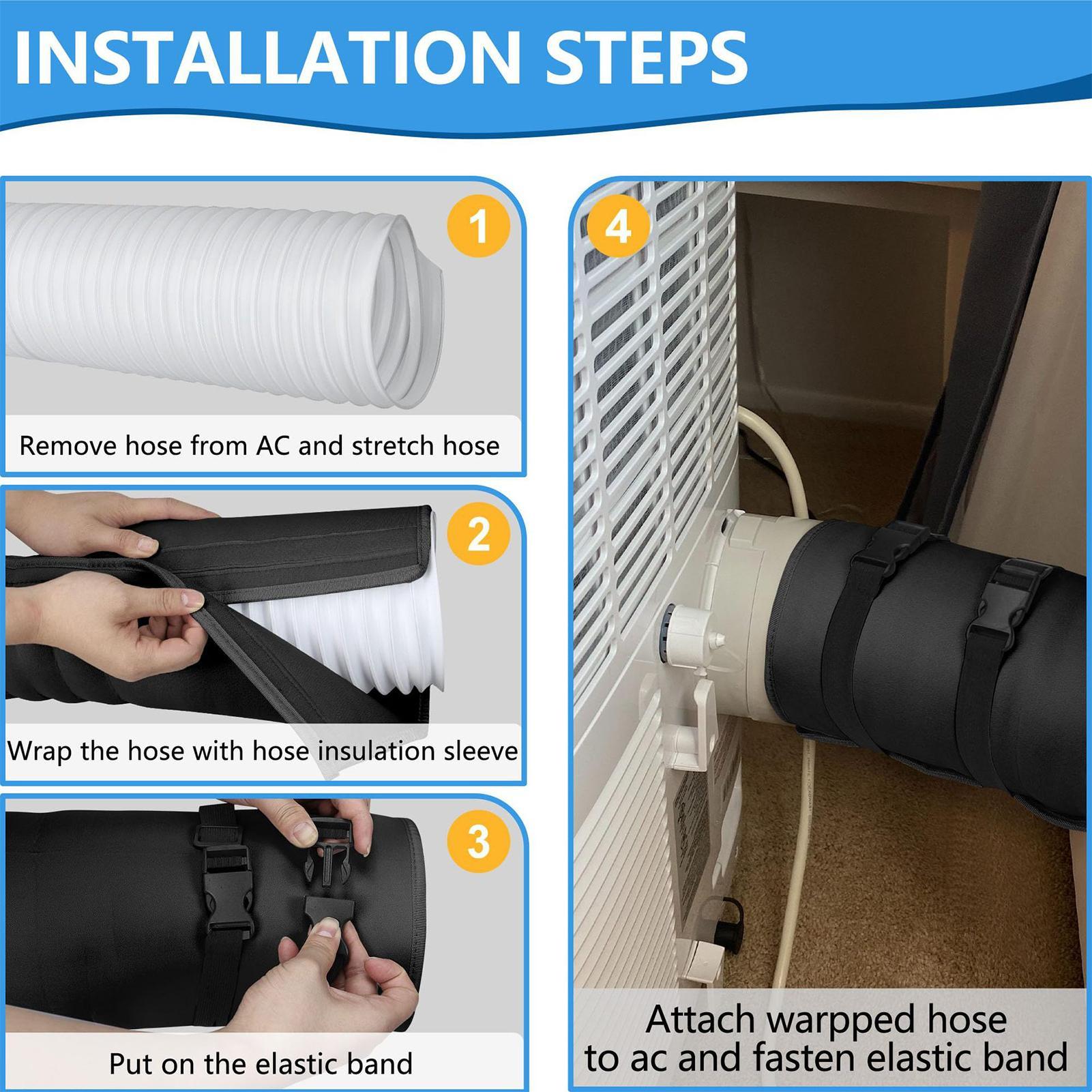 Air Conditioner Hose Cover Dus - Office And Tech 评论和价格
